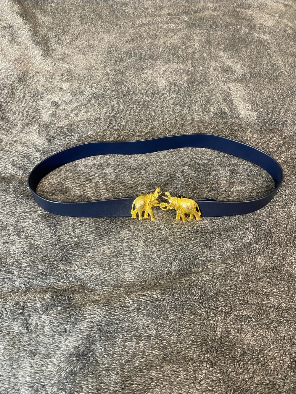 Mimi di  Niscemi Belt with Gold Elephant Buckle